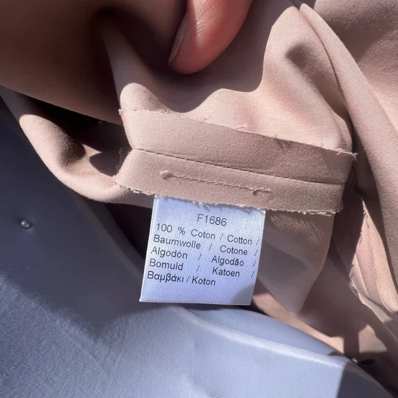 Authentic Lacoste Small 34 Rose Blush Pink Fashion Show Collection Trench Coat S - Picture 13 of 16